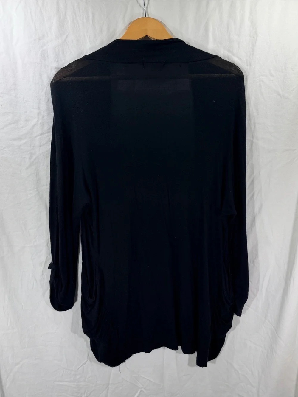 Zenana Outfitters Black Open Cardigan Top